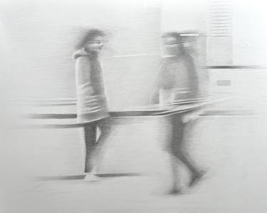 Original Contemporary People Drawing by Robert Schmid