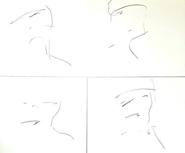 Original Conceptual People Drawing by Robert Schmid