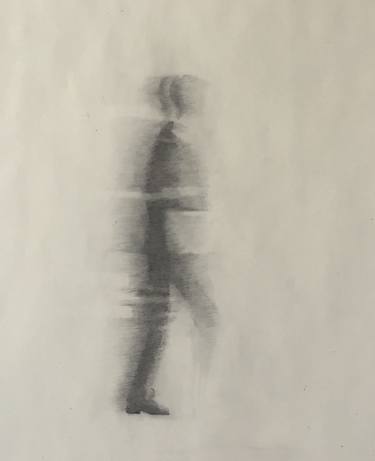 Man Walking Drawing Drawing By Robert Schmid Saatchi Art