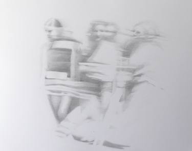 Original Figurative People Drawings by Robert Schmid