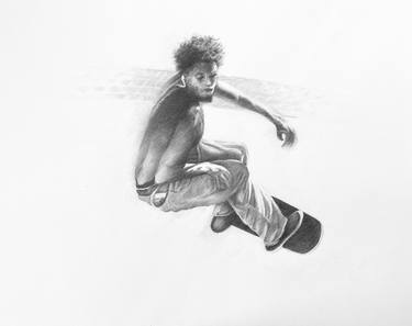 Original Realism Sport Drawings by Robert Schmid