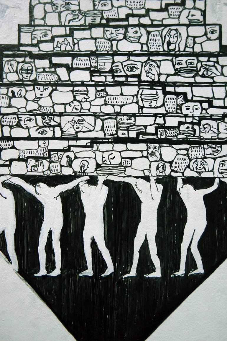 Original Conceptual Politics Drawing by Mariia Bobyreva