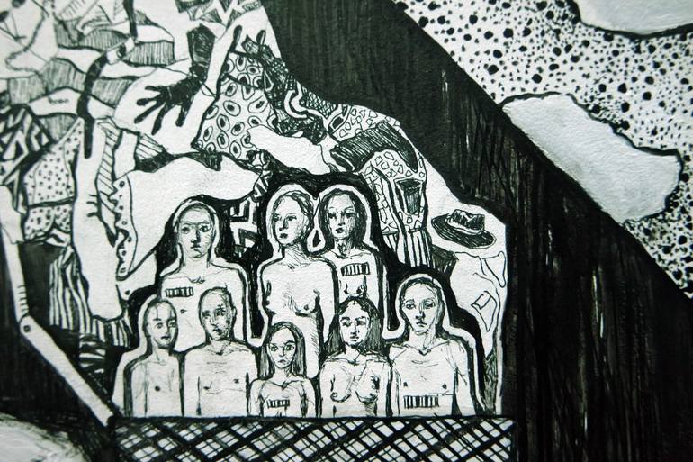 Original Conceptual Politics Drawing by Mariia Bobyreva