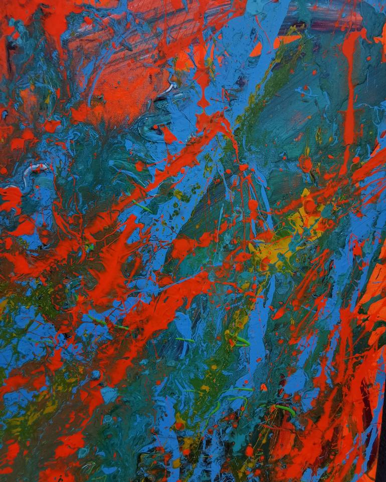 Original Abstract Painting by Olena Teliatnyk