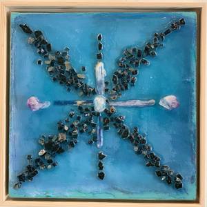 Eight Point Star Grid Design Art