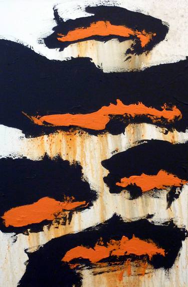 Original Abstract Expressionism Abstract Painting by William Bruce