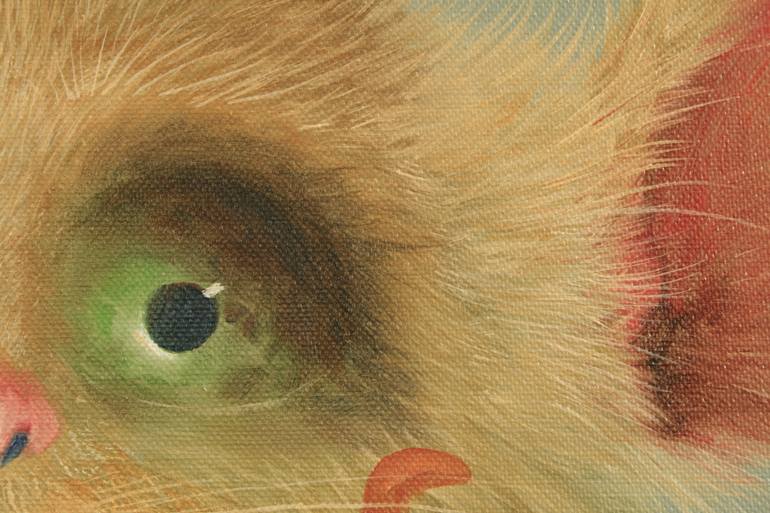 Original Contemporary Cats Painting by Ed Schaap