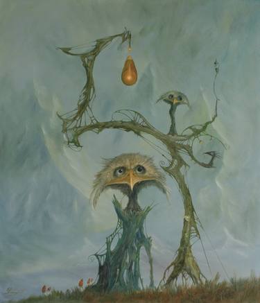 Original Contemporary Fantasy Painting by Ed Schaap