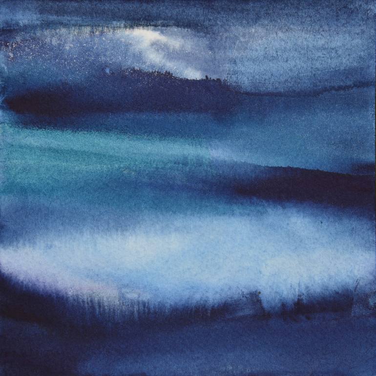 Night Travels Painting by Kathy Collins | Saatchi Art