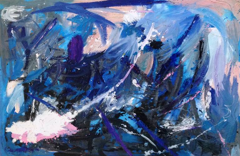 Original Abstract Expressionism Abstract Painting by Marion Parker Nd