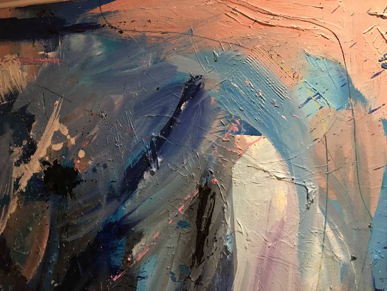 Original Abstract Expressionism Abstract Painting by Marion Parker Nd