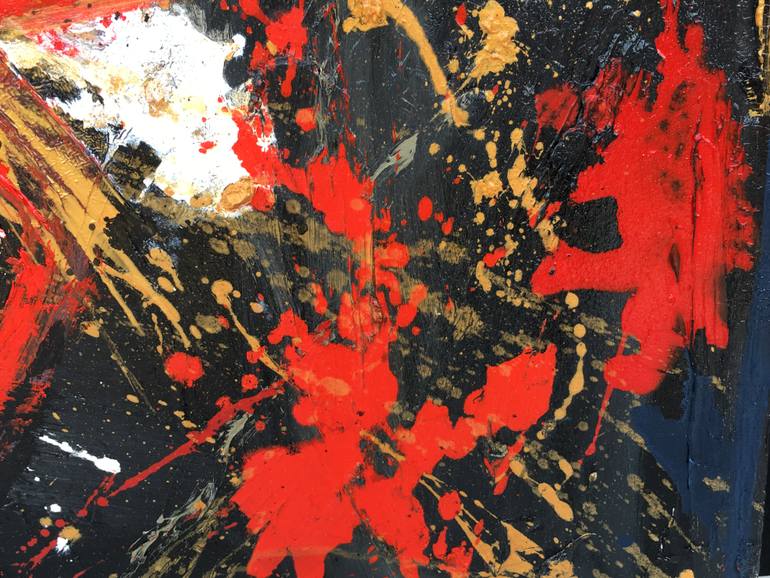 Original Abstract Love Painting by Marion Parker Nd
