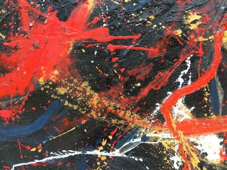 Original Abstract Love Painting by Marion Parker Nd