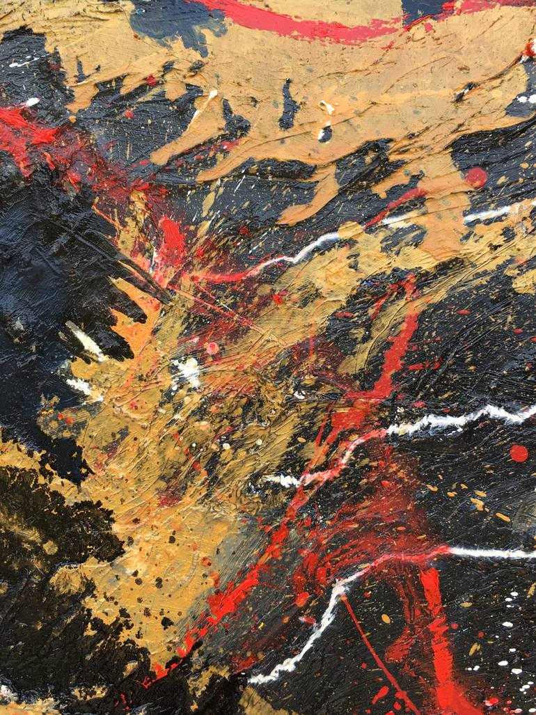 Original Abstract Love Painting by Marion Parker Nd
