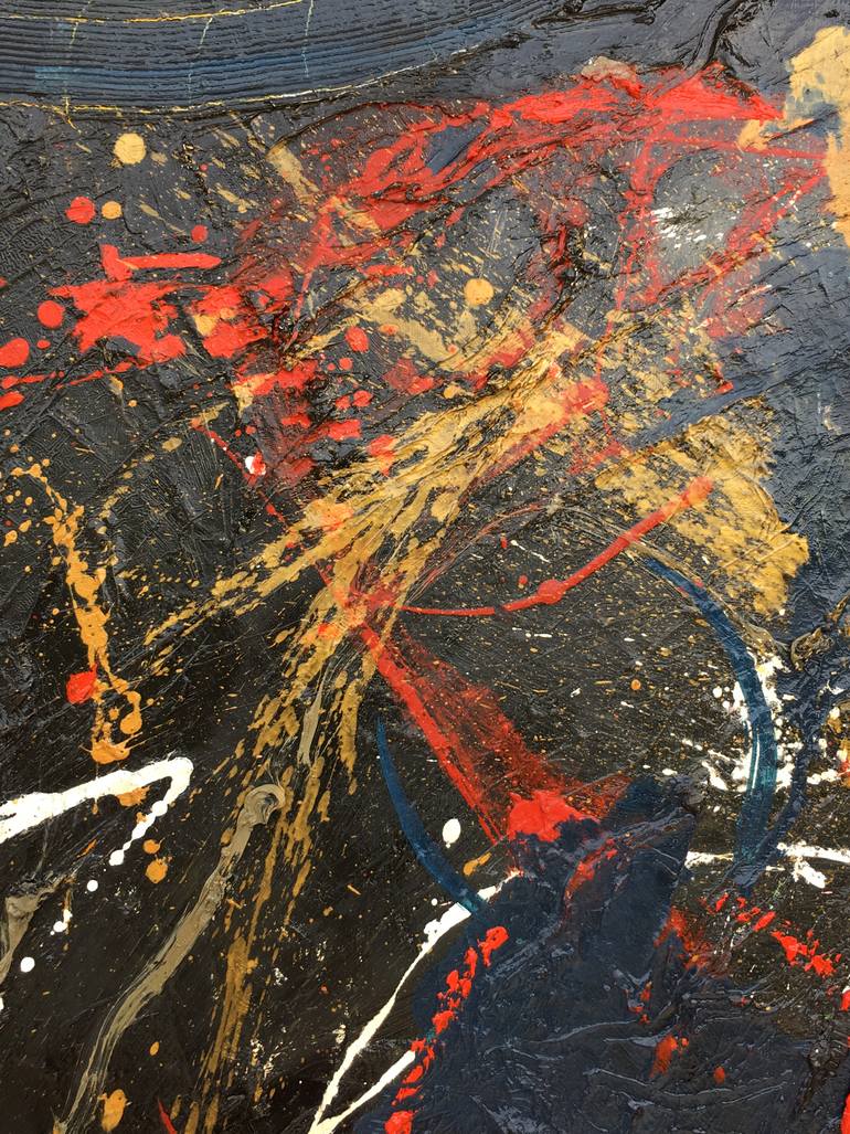 Original Abstract Love Painting by Marion Parker Nd