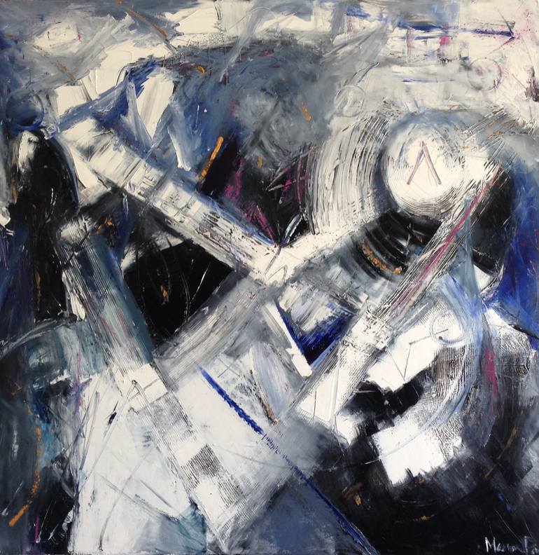Original Abstract Music Painting by Marion Parker Nd
