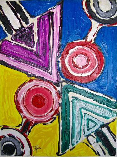 Original Abstract Expressionism Patterns Paintings by Stephen Epstein