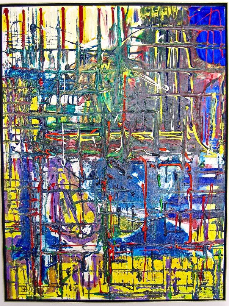 'Computer Circuit' Painting by Stephen Epstein | Saatchi Art