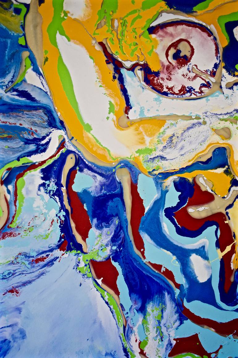Original Abstract People Painting by Stephen Epstein