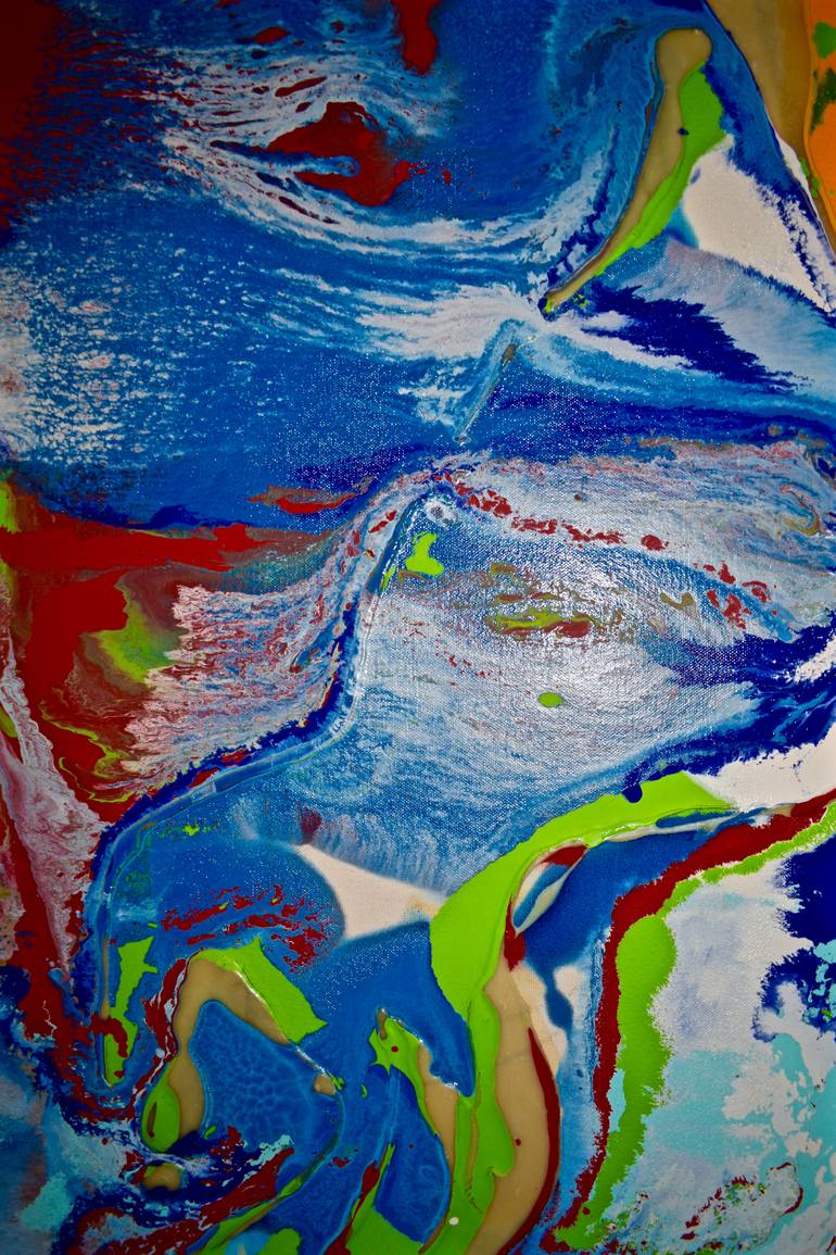 Original Abstract People Painting by Stephen Epstein