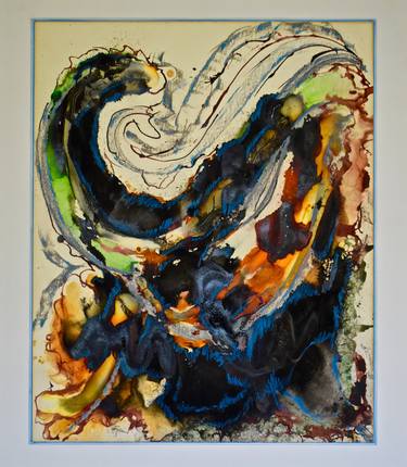 Print of Abstract Expressionism Water Paintings by Stephen Epstein