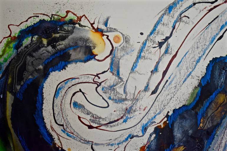 Original Abstract Expressionism Water Painting by Stephen Epstein