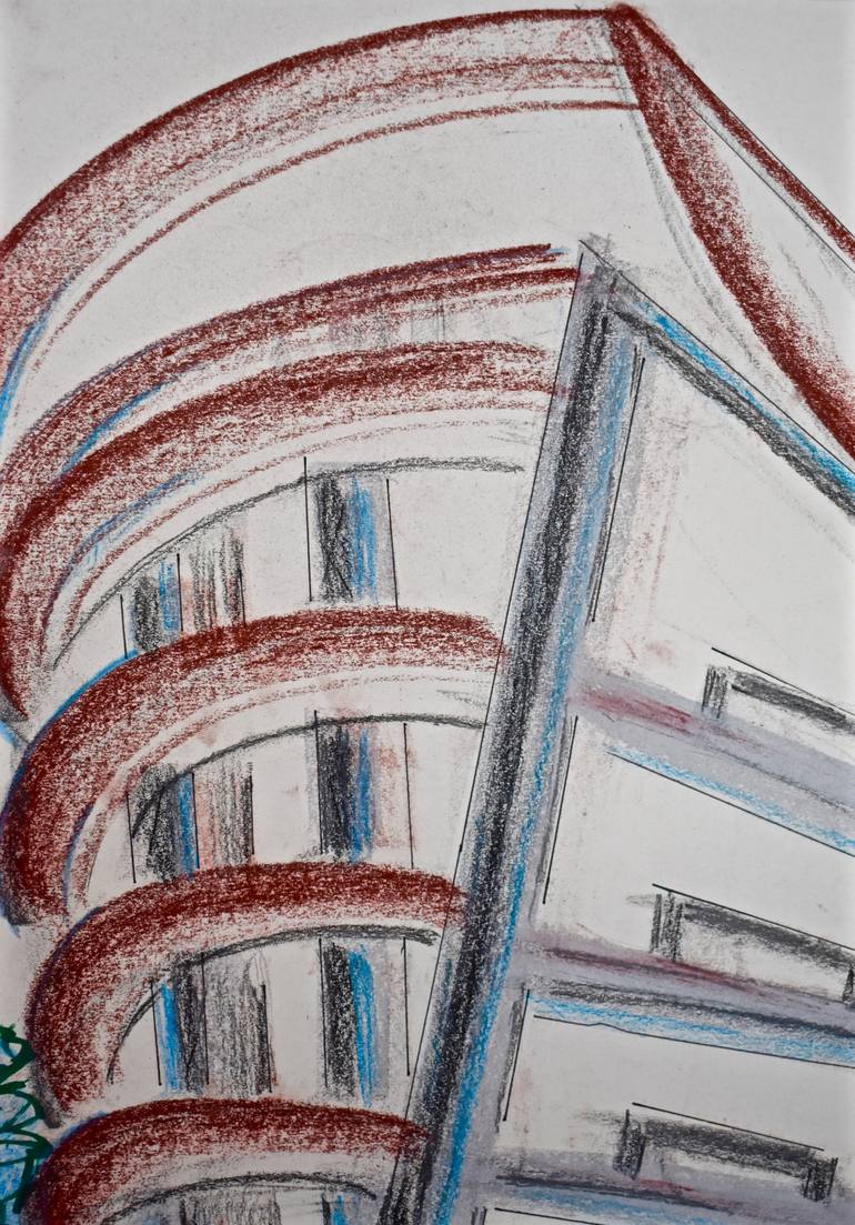 Original Figurative Architecture Drawing by Stephen Epstein