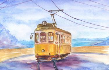 Original Illustration Transportation Paintings by Victoria Shaad