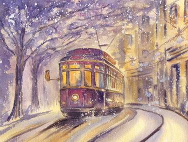 Print of Transportation Paintings by Victoria Shaad