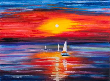 Original Impressionism Seascape Paintings by Victoria Shaad