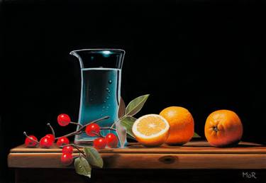 Still Life with Berries, Oranges and Glass Jar thumb