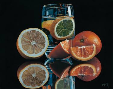 Original Photorealism Still Life Paintings by Dietrich Moravec