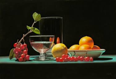 Original Photorealism Still Life Paintings by Dietrich Moravec