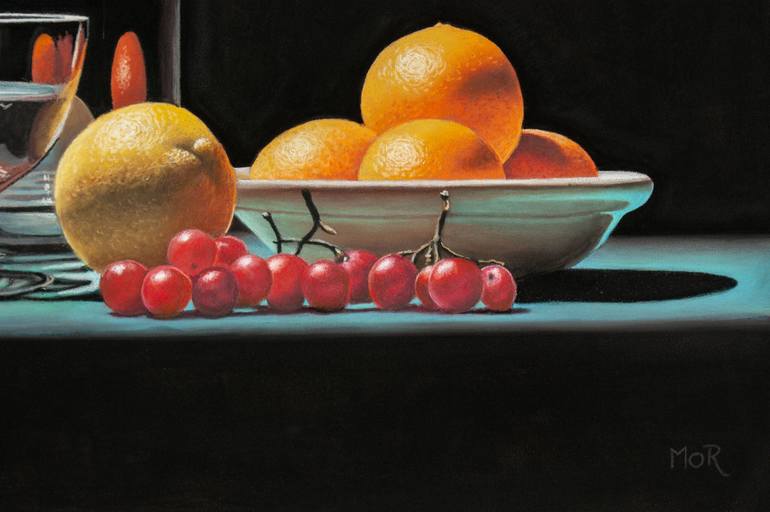 Original Photorealism Still Life Painting by Dietrich Moravec