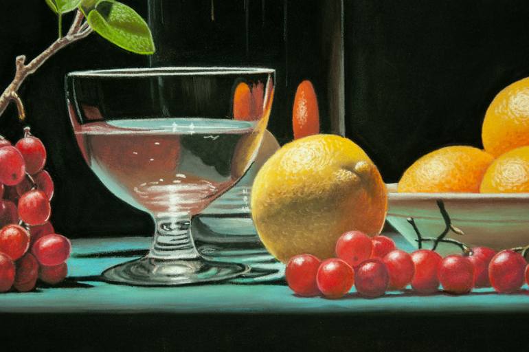 Original Photorealism Still Life Painting by Dietrich Moravec