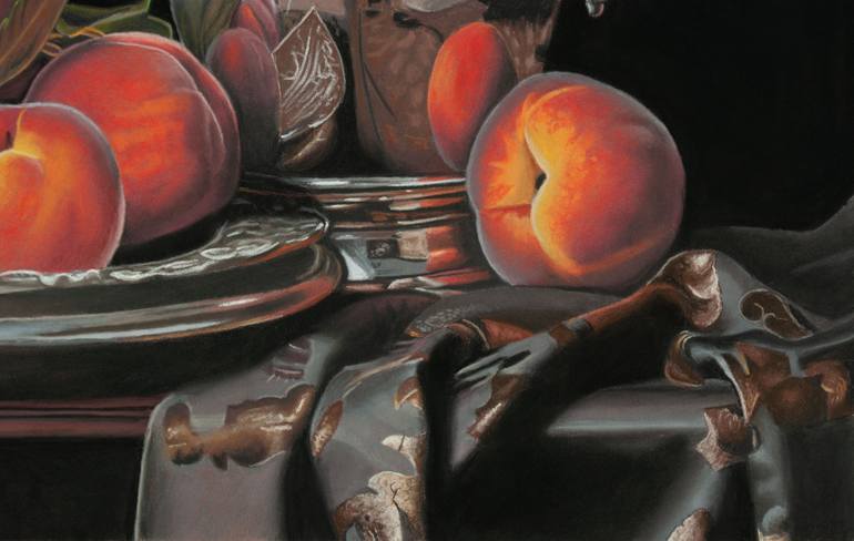 Original Photorealism Still Life Painting by Dietrich Moravec