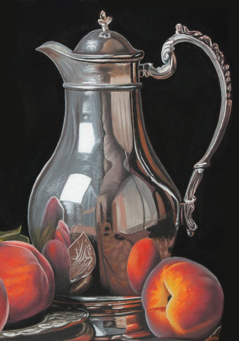 Original Photorealism Still Life Painting by Dietrich Moravec