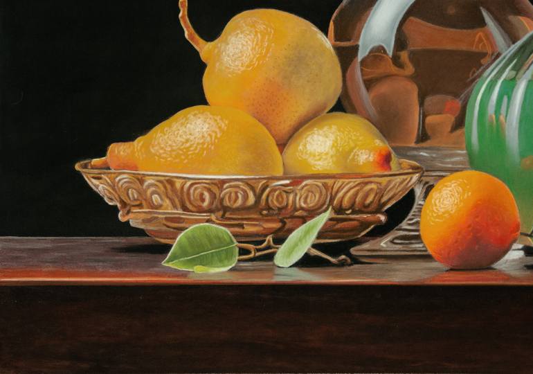 Original Photorealism Still Life Painting by Dietrich Moravec