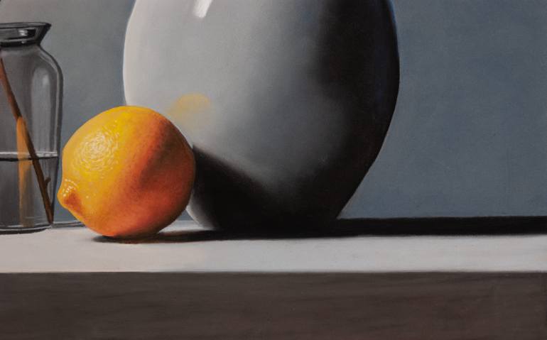 Original Photorealism Still Life Painting by Dietrich Moravec