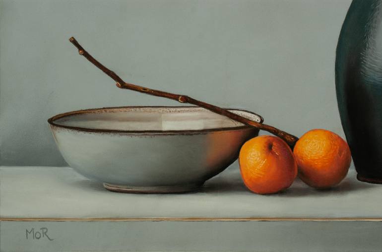 Original Photorealism Still Life Painting by Dietrich Moravec