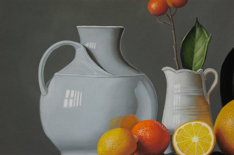 Original Photorealism Still Life Painting by Dietrich Moravec