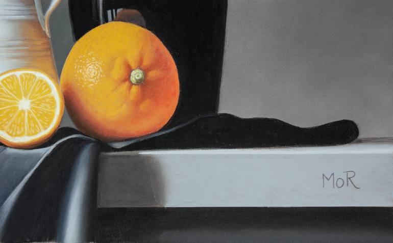 Original Photorealism Still Life Painting by Dietrich Moravec
