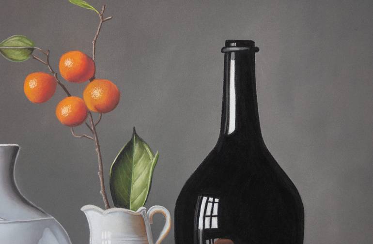 Original Photorealism Still Life Painting by Dietrich Moravec
