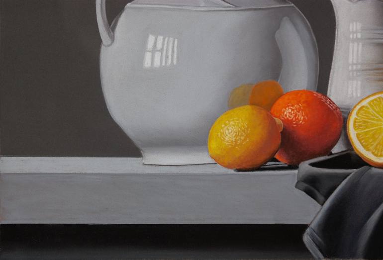 Original Photorealism Still Life Painting by Dietrich Moravec