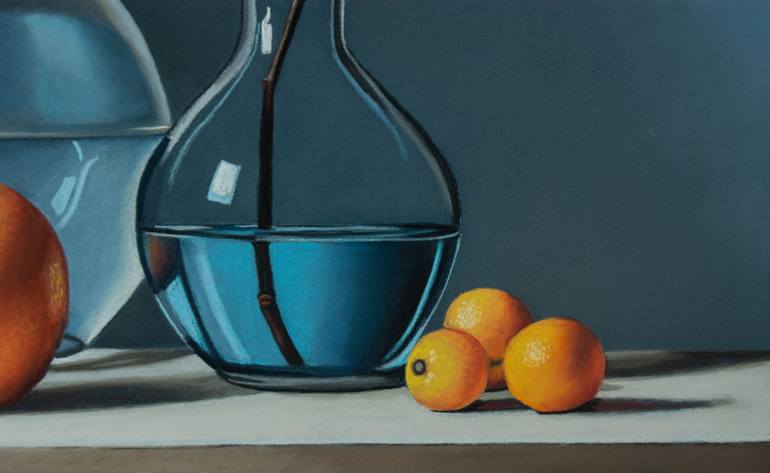 Original Photorealism Still Life Painting by Dietrich Moravec