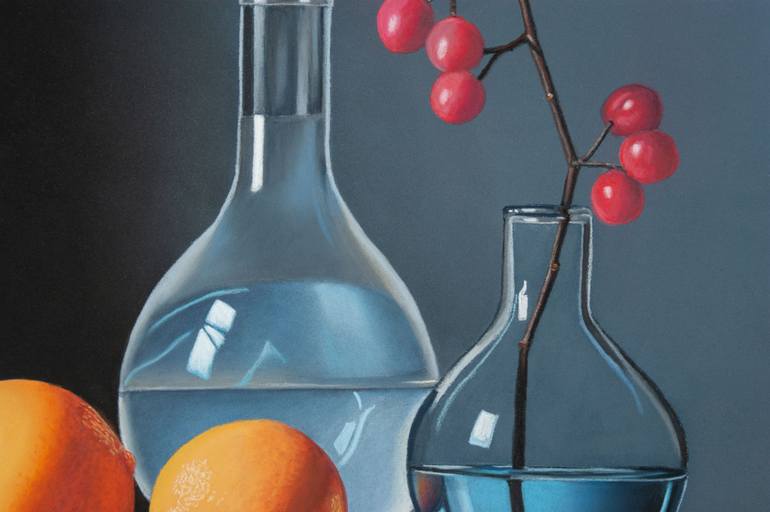 Original Photorealism Still Life Painting by Dietrich Moravec
