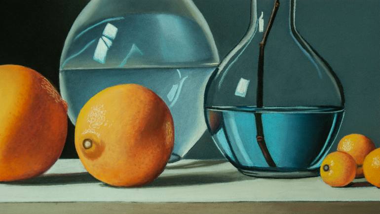 Original Photorealism Still Life Painting by Dietrich Moravec