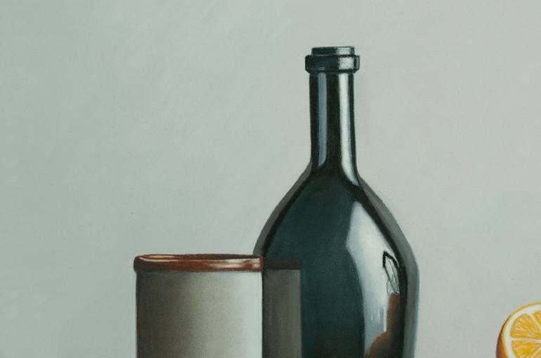 Original Photorealism Still Life Painting by Dietrich Moravec