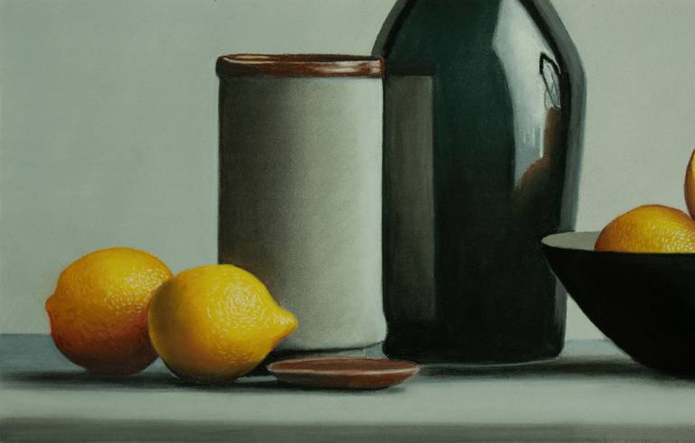 Original Photorealism Still Life Painting by Dietrich Moravec