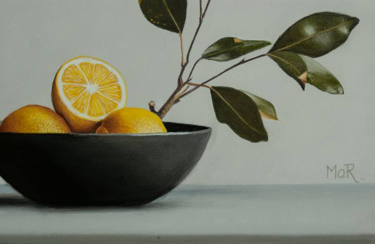 Original Photorealism Still Life Painting by Dietrich Moravec